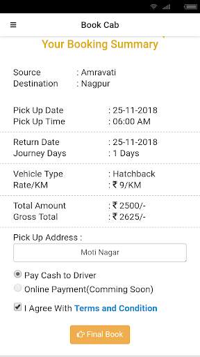 XitaTaxi - Driver App - Rentals & Outstation Cabs screenshot 4