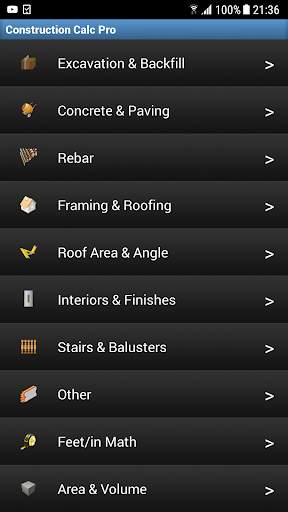Construction Calc Pro - FREE 1 تصوير الشاشة
