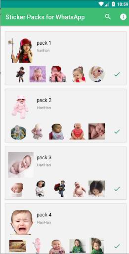 Cute babies stickers for Whatsapp screenshot 2