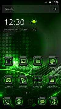 High Tech Green Launcher Theme screenshot 2