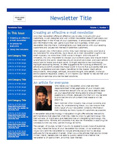 Newsletter Office Templates скриншот 3