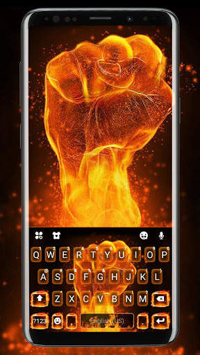 Fire Fist Keyboard Theme screenshot 2