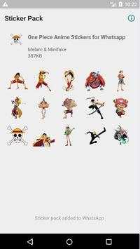 Anime Sticker One - Piece for WhatsApp screenshot 1