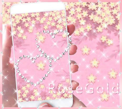 Theme Rose Gold Diamond screenshot 2