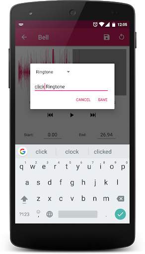 Bell - RingtoneMaker - Mp3Cutter screenshot 4