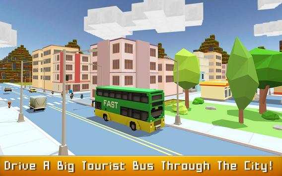 Blocky Bus SIM: Tourist Drive screenshot 1