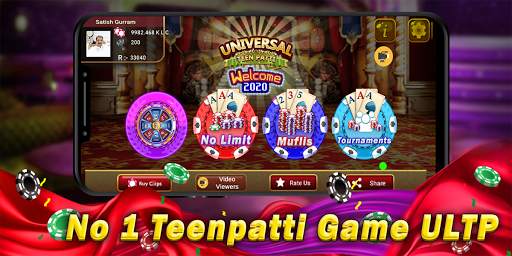 Universal Teen Patti - Indian Poker Game screenshot 1
