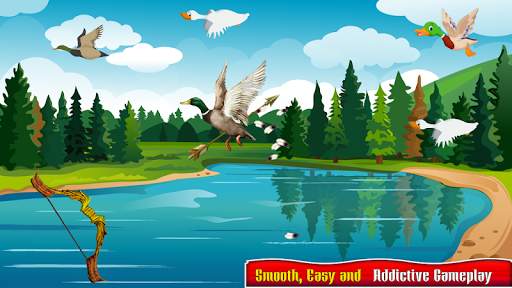 Real Duck Archery 2D Bird Hunting Shooting Game screenshot 1