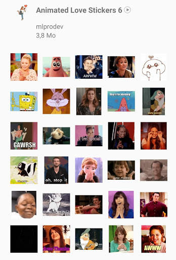 Love Animated Stickers For WhatsApp WAStickerApps screenshot 1
