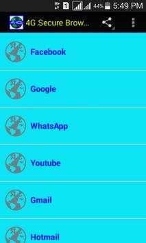 4G Secure Browser screenshot 1