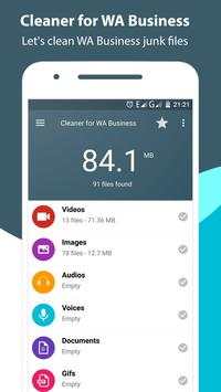 Cleaner for WhatsApp Business screenshot 1