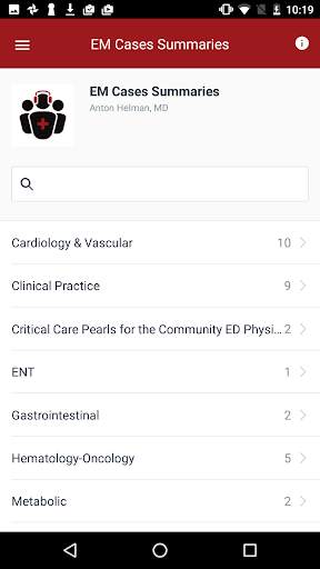 EM Cases Summaries screenshot 2