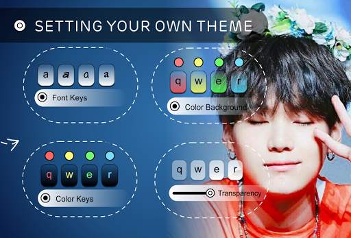 Suga BTS Theme Keyboard स्क्रीनशॉट 3