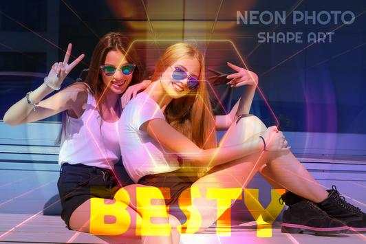 Neon Effect - Glitzy Shape Name Art screenshot 5