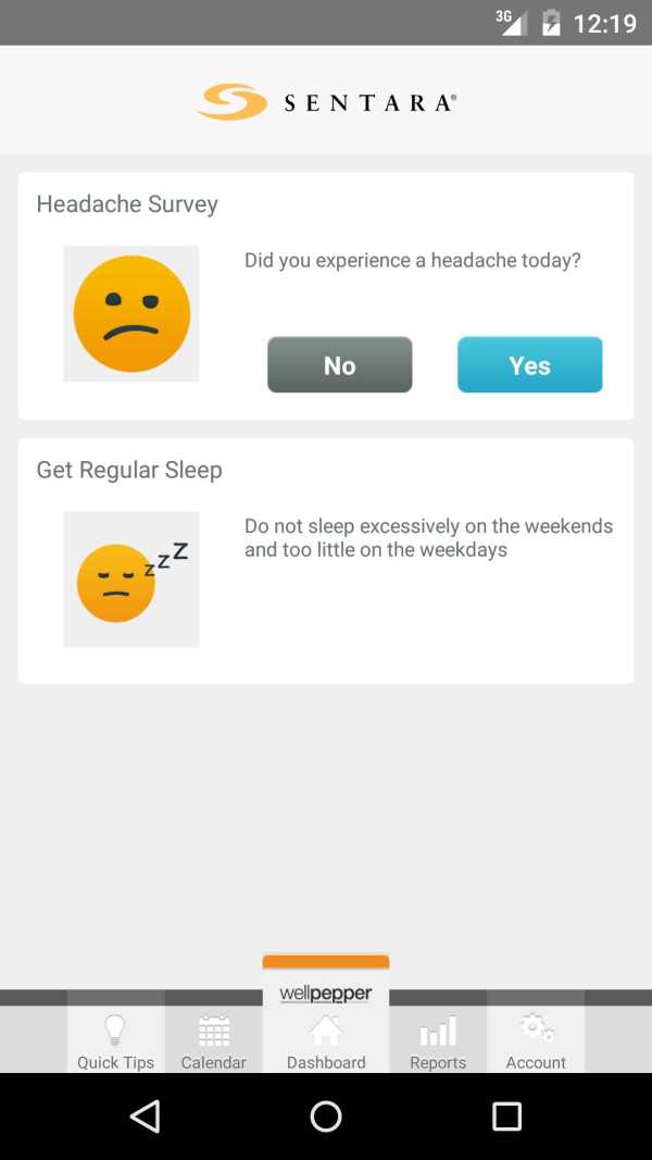 Sentara MyHeadache screenshot 2