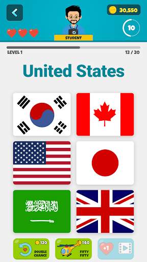 Country Flags 2: Quiz Game screenshot 3