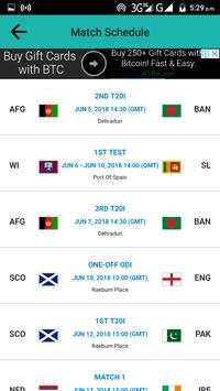 Live Cricket Score Schedule & News With AutoUpdate screenshot 4