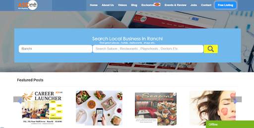 Ask Ranchi | Local Search Engine screenshot 1
