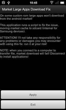 Market Large Apps Download Fix screenshot 1