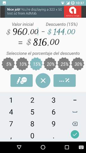 Calculadora de Descuentos screenshot 1