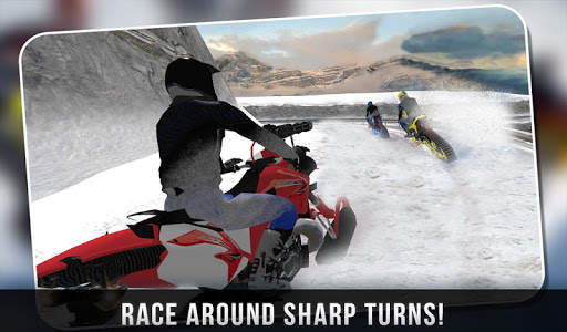 febbre pilota corsa neve bici screenshot 7