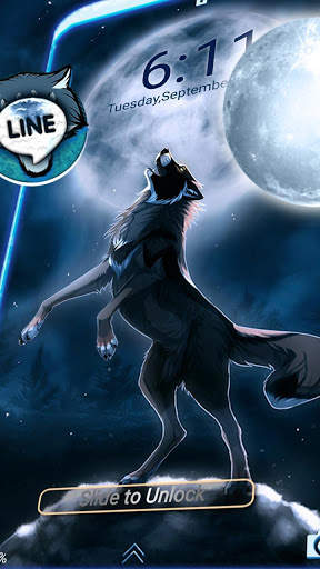 Moon Wolf Launcher Theme screenshot 3