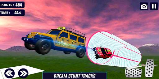 Prado Taxi Car Impossible Tracks Crazy Car Stunts screenshot 3
