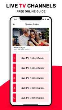 Live TV All Channels Free Online Guide 7 تصوير الشاشة
