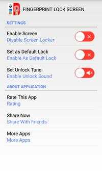 Finger Screen Lock Simulated screenshot 4