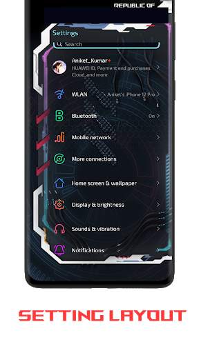 R0G_v4 EMUI 9/10/11 Theme 1 تصوير الشاشة