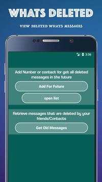 Whats Deleted Messages Recovery 1 تصوير الشاشة