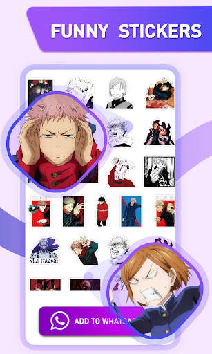Anime Stickers for WhatsApp-Animated Anime Sticker screenshot 1