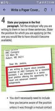 Cover letter screenshot 4