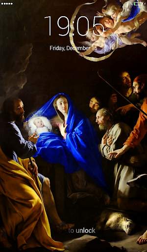Birth of Jesus Lock Screen 5 تصوير الشاشة