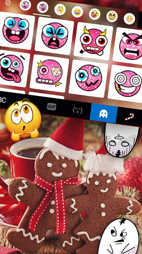 Gingerbread Man Keyboard Background screenshot 3