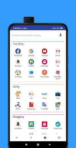 WhatsUp Browser: Indian UC Browser screenshot 1