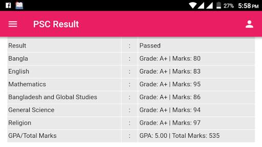 PSC Result 2019 (With Marksheet) screenshot 10
