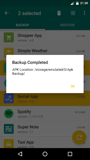 APK Backup & App Recovery screenshot 2