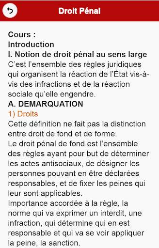 Cours de Droit Pénal screenshot 2