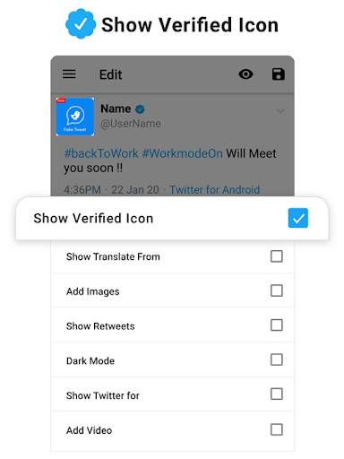 Fake Tweet Post - Fake Tweet photo editor 3 تصوير الشاشة