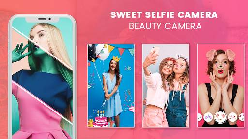 Selfiecam, Photo Editor, Sweet Beauty Camera screenshot 1