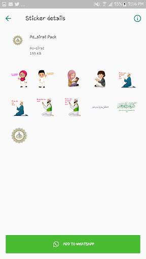 As-Sirat Islamic Whatsapp Stickers screenshot 2