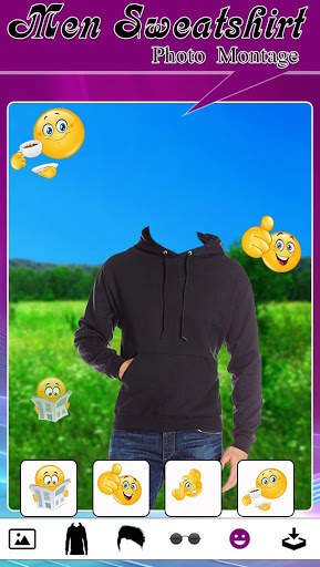 Man Sweatshirt Photo Suit screenshot 7