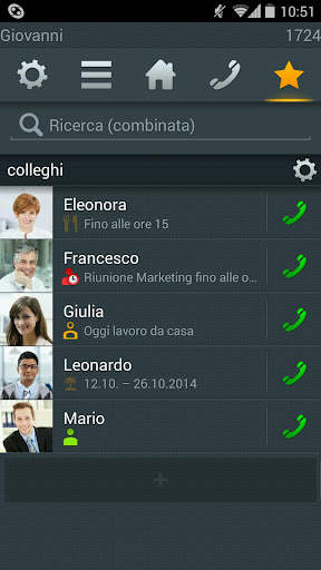 myPBX per Android screenshot 1