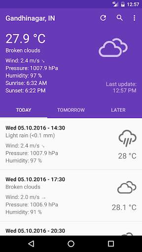 Weather screenshot 2