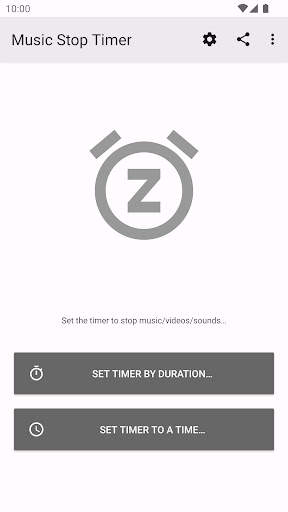 Music Stop Timer (Sleep Timer) screenshot 1