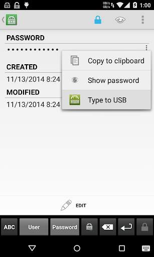 Keepass2 USB Keyboard Plugin screenshot 3