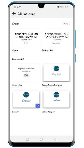 Font Changer for Huawei - Script Fonts screenshot 3