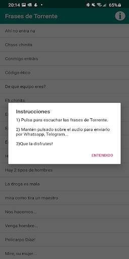 Frases de Torrente screenshot 2