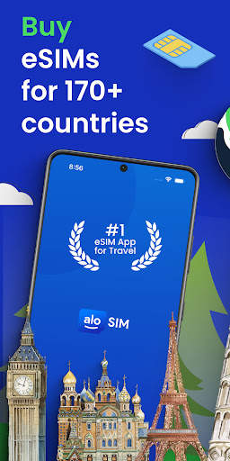 aloSIM - eSIM Travel Sim Card screenshot 1